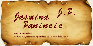 Jasmina Paninčić vizit kartica